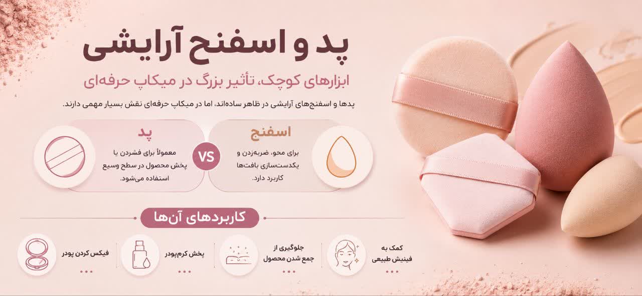 پد و اسفنج آرایشی